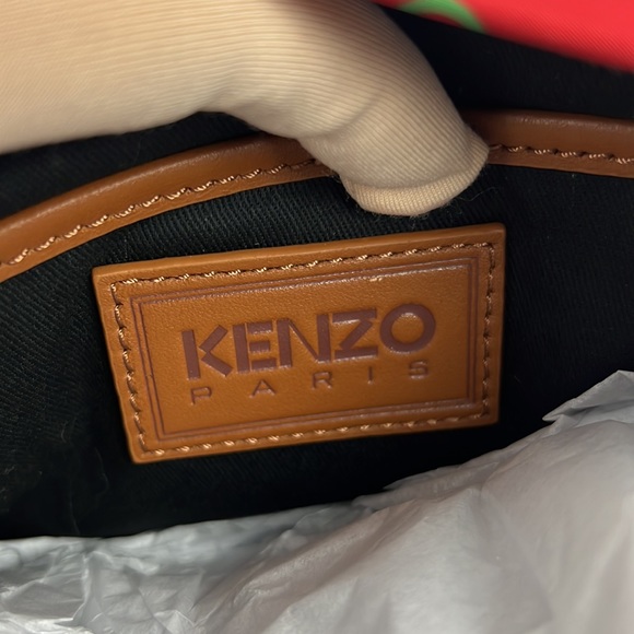 KENZO Logo Print Crossbody Red - Picture 13 of 16
